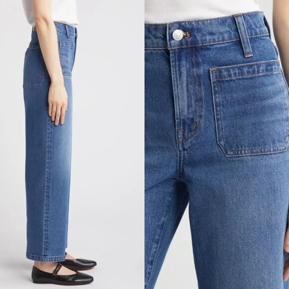 MADEWELL the perfect vintage wide leg jeans in Edgerly Wash (sz32) - Picture 2 of 15